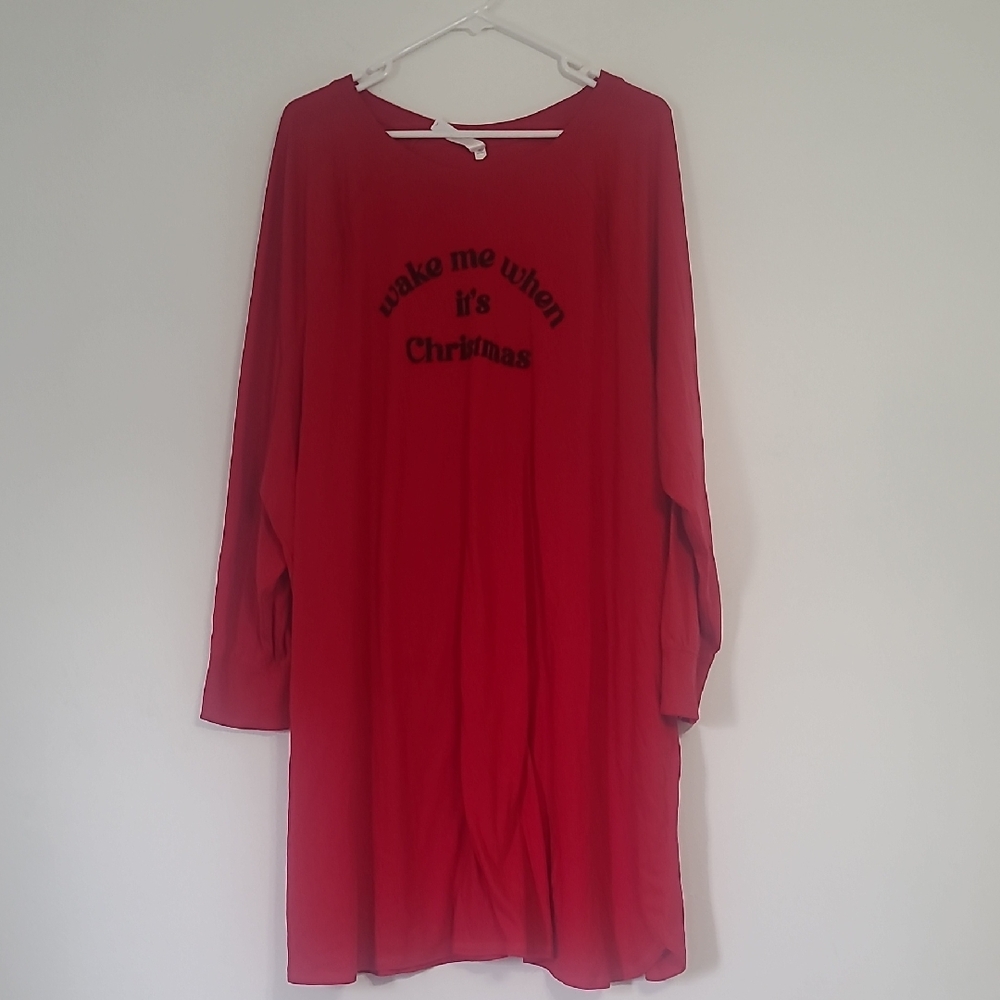 Red Christmas Pajama Dress